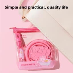 Sanrio Hello Kitty Wash Folding Cup Kuromi Cartoon Cute Creative Water Cup Toothbrush Set Portable Travel Mouthwash Cup