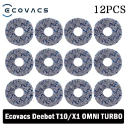 Ecovacs Deebot X1 OMNI / T10 OMNI Robot Vacuum Cleaner Spare Parts, Rubber / Side Brush, Cover,Hepa Filter, Mop Rag, Dust Bag