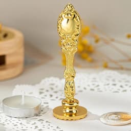 Wax Seal Stamp DIY Handmade Art Tools Fire Paint Stamp Handle Antique Metal Sealing Rosewood Handle Wedding Invitations SB024