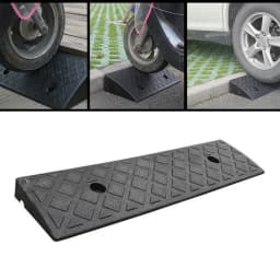 1pc PE Kerb Ramp 30/40/50mm Height Non-Slip Threshold Ramp For Cars Bicycles Scooter Wheelchairs Going Uphill Smooth Transitions