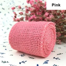 2Meter Colorful Jute Burlap Hessian Ribbon Rolls Colored Burlap Ribbon Natural DIY Crafts Hessian Ribbon Christmas Gift Wrapping