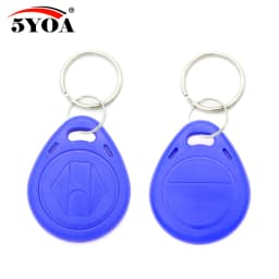 100pcs T5577 EM4305 RFID 125khz Key Keyfobs Copy Rewritable Writable Rewrite Duplicate Proximity ID Token Ring Blank Access
