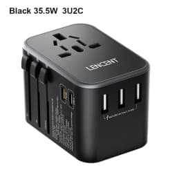 LENCENT 65W/45W/30W GaN Universal Travel Adapter with USB-A and Type C Fast Charging Power Adapter EU/UK/USA/AUS Plug for Travel