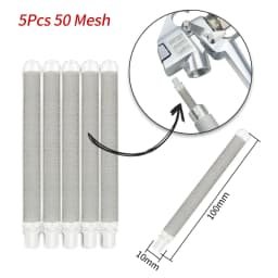 5pcs 30-200 Mesh Airless Paint Parts Filter Paint Spraygun Filter  Reduces Nozzle Clogging Spraying Machine Accessories