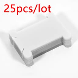 25pcs PVC Plastic Bobbins Spool Threading Cord Card for DIY Jewelry Cord Bulk Chain Winding Board Storage Tool Display Packaging