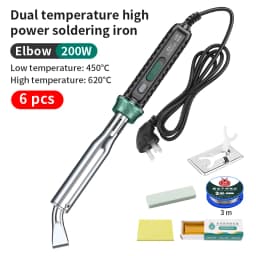 LUXIANZI Electric Solder Iron High Power 220V External Heat Adjustable Temperature Welding Pen Repair Tool With Indicator Light