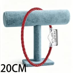 2026 New 925 Silver Double Leather Rope Women's Logo Love Heart Butterfly Bracelet Display Tool Exquisite DIY Charm Jewelry