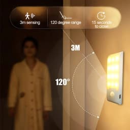 PIR Sensor LED Induction Night Light Rechargeable Closet Lights Magnetic Cabinet Lamp For Bedroom Corridor Stairs Bathroom