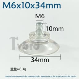 M4 M5 M6 M8 Transparent Suckers With Screw PVC Plastic Sucker Pad Holder Turn Nut Glass Table Tops Storage Tool Hooks