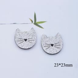 10Pcs Cartoon Animal Fox Cat Leopard Deer Applique for DIY Clothes Hat Shoes Decor Patches Headwear Hair Clips Bow Accessories