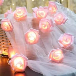 Battery Box 3M LED String Light Red Pink White Blue Rose Flower Fairy Garland Lights for Wedding Christmas Party Room Decoration