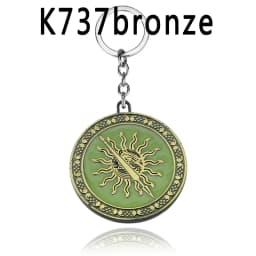 Dragon House Keychain Targaryen Dragon Shape Keyring for Fan Collection Accessories Friends Gift