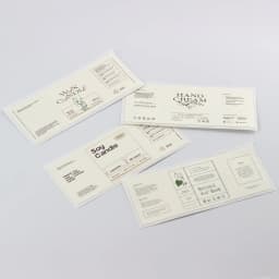 Custom Logo Printing Adhesive Sticker Luxury Textured Candle Jars Labels