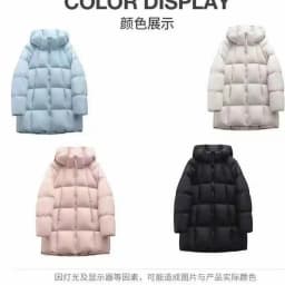 2026 Winter New Puff Down Cotton Jacket Women's Medium Long Thicken Hooded Coat Lady Warm Down Jackets Female Parker Overcoat