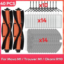 Fit For ( Dreame Mova M1 / Trouver M1 / Okami R110 / ROPO Laser Slim / Kewbily DL30 Pro ) Side Brush Filter Mop Accessories Part