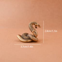 Copper Brass Mini Snake Antique Bronze Decor Figurines For Interior Decoration Desktop Ornament Pure Copper Miniatures Statue