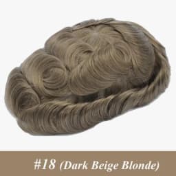 0.02-0.03MM Toupee Men Truly Ultra-Thin Microskin Male Hair Prosthesis Premier Toupee for Men Men's Wig 100% Human Hair System