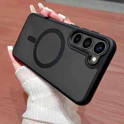For Magsafe Translucent Case For Samsung Galaxy S26 S25 FE S24 Ultra S23 S22 Plus Shockproof Magnetic Wireless Charging Cover