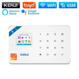 KERUI W181 Alarm System Secutrity Home WIFI GSM Alarm Tuya Smart Motion Detector Door Sensor Burglar IP Camera Work Alexa Google