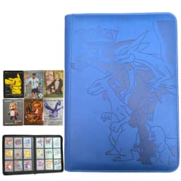 Card Binder with 9 Pocket Trading Card Album Display Binder Loading Pocket Holder for Pokemon PTCG TCG Yugioh MTG Game Card Book