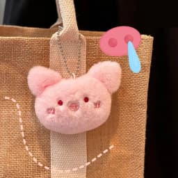 Cartoon Soft Animal Keychain Cute Plush Bear Keyring For Women Rabbit Frog Doll Keychain Backpack Pendant Ornaments Girls Gift