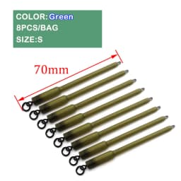 8PCS Carp Fishing Accessories QC PVA Bag Stems Quick Change Long for Carp Hair Rig Tool Carp Coarse Method Feeder Fishing Tackle
