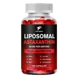 Liposomal Astaxanthin Capsules, with Phosphatidylcholine, Support Antioxidant, Brain, Eye, Cardiovascular, Joint & Skin Health
