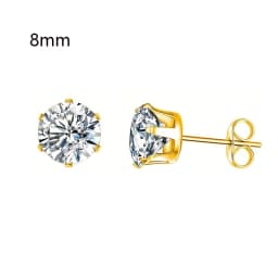 Safe & Painless Gun Set with Stylish Gold/Silver CZ Stud Earrings Professional Ear Piercing Kit Durable Tools for Self-Piercing