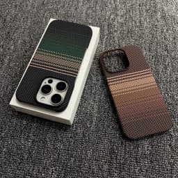Slim Frameless Carbon Fibre Sunset PC For Magsafe Magnetic Case For iPhone 18 17 Air 16 Plus 15 14 13 Pro Max Shockproof Cover