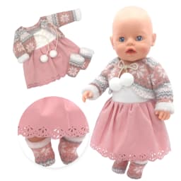 2025 New love Dolls Outfit Suits For 17 inch 43cm Baby Reborn Doll Cute Jmpers Rompers New Born Doll Clothes