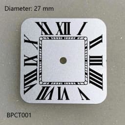 27mm S Logo NH35 Dial Square Roman Santo S Dial for NH35 Automatic Movement Black Blue Hands NH35 FCK 9-5 Dial Watch Accessories