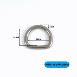 2/5/10Pcs 304# Stainless Steel D Ring Bag Strap Buckle Dog Collar Loop Clasp Webbing Backpack Belt Hook Buckles DIY Accessories