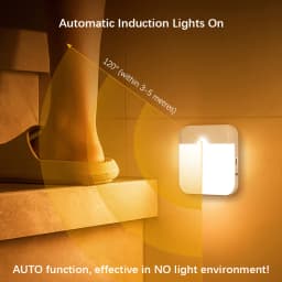 Motion Sensor Night Light Rechargeable USB‑C PIR Sensor Wall Light 3 Color ModeMagnetic Stick‑on Night Lamp for Hallway Staircas