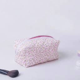 1PC Flower Printed Puffy Quilted Zipper Makeup Bag Storage Organizer Toiletry Handbag Cosmetic Pouch Large Travel Cosmetic Bag