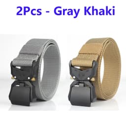Nylon Braided Tactical Belt Men's Outdoor Quick Release Buckle Military Belt Casual Training Hunting Golf Trouser Waist Belt