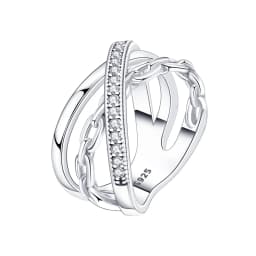 PANPOKI S925 Sterling Silver Flower Butterfly Insect Closed Ring For Women Finger Ring Personality Jewelry Party Trendy Gifts