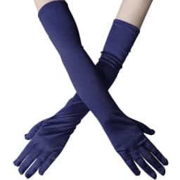 52CM Solid Satin High Elasticity Women Halloween Cosplay Stage Performance Dinner Accessories Etiquette Long Gloves Opera