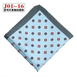 Men Pocket Square Print Real Satin Small Square Scarf Gentleman Business Suit Shirt Chest Scarf Handkerchief 24*24cm