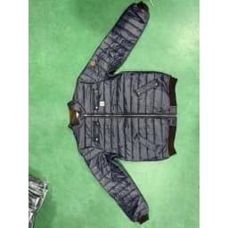 Winter Men Vintage Quilted Patchwork Warm Zipper Outdoor Jackets Puffer Jacket Luxury High Quality Parka Cotton-Padded Coat New