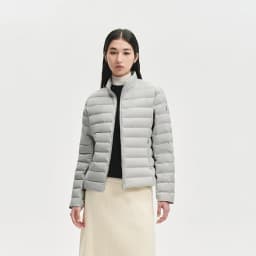BOSIDENG Women Stand Collar Quilted Goose Down Jacket Cloud Light Slim Minimalist Warm Portable Outerwear