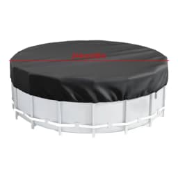 8/10/12FT Round Swimming Pool Covers ForAbove Ground Pools Hot Tub Cover Solar Covers Heavy Duty Tear Resistant Pool Cover