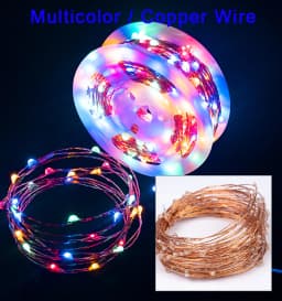 30m 50m 100m LED String Fairy Lights Remote Control Waterproof Plug in for Indoor Outdoor Christmas Holiday Wedding Garden Decor