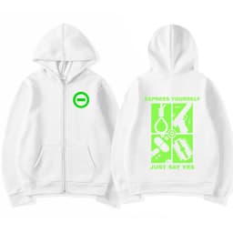 Type O Negative Express Yourself Just Say Yes Zip Up Hoodies Gothic Metal Rock Band Zipper Sweatshirt Men Women Clothing Jackets