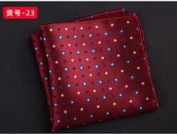 23CM Mens Woven Polyester Pocket Square Embroidered Jacquard Hanky Scarf Best Man Korean Formal Wedding Bridegroom Handkerchief