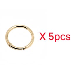 5-30pcs O Rings Metal Bag Buckles 16-38mm Openable Spring Clasp Carabiner Clip Snap Hook Keychain for DIY Handbag Accessories