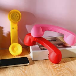 Bluetooth-compatible Retro Phone Handset Wireless Telephone Receiver with Comfortable Call Compatible with Various Mobile Phones
