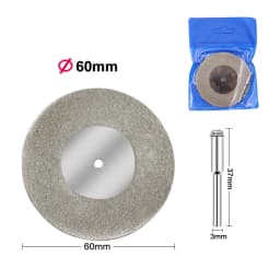 Mini Diamond Cutting Disc Set For Rotary Accessories 40 50 60mm Diamond Grinding Wheel Rotary Circular Saw Blade Abrasive