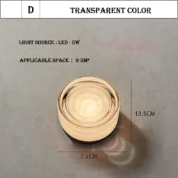 Modern Round Glass Wall Lamps LED Acrylic Corridor Aisle Lamp Minimalist Home Decor Living Room Porch Bedroom Bedside Wall Light