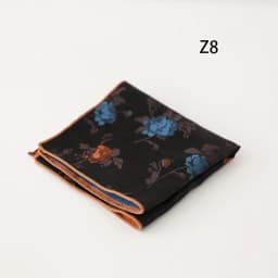 24CM Men's Flower Pocket Square Towel Polyester Jacquard Formal Handkerchief Brown Color Hanky Neckwear Shirt Accessories Cravat