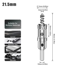 1pc 12-160mm TCT Carbide Hole Saw Drill Bit Hole Saw Cutter For Stainless Steel Metal Alloy Drilling